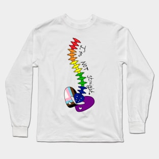 Not Straight - Rainbow Long Sleeve T-Shirt